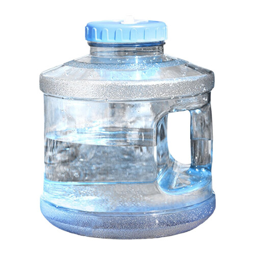 Brocca d'acqua portatile da 2 galloni con rubinetto, in plastica PC trasparente.