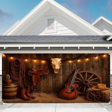 Bakgrunn av Western Cowboy Retro-stoff 157,48 x 70,87 tommer
