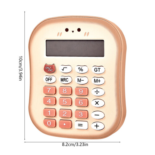 AuroraX Cute Desk Calculator Compact Office Basic Calculator,Electric Standard 4 Function Calculator College Study Learning Supplies 2