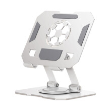 360 Rotating Metal Tablet Stand – Foldable Desk Holder