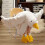 Ducks White Goose Sleeping Suit Ενηλίκων Φούτερ με Κουκούλα Ζεστό 2