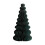 Foldable Paper Christmas Tree Dark Green Honeycomb Design 1