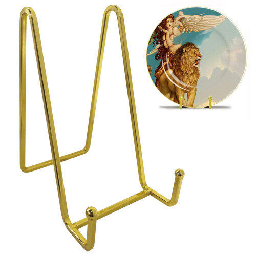 Photo Frame Stand Metal Bracket Gold 1 Pack 1