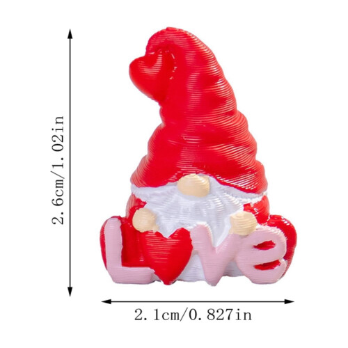 Στολίδι Gnome Love από ρητίνη για την ημέρα του Αγίου Βαλεντίνου 1 τεμ. 1