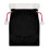 Black Velvet Santa Drawstring Pouch 30x40cm 1
