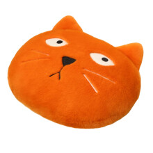 Cojín redondo de peluche suave con forma de gato de dibujos animados, 40 cm.