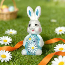 Osterhase aus Schaumstoff, Frühlingsdeko für Zuhause