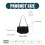 Αστραφτερή βραδινή τσάντα clutch με πούλιες και αλυσίδα 3