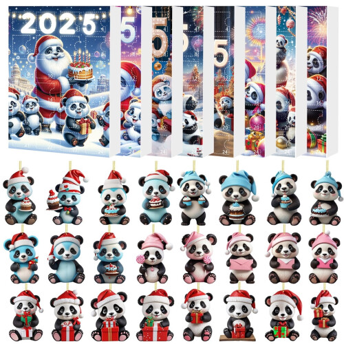 2025 Panda Acryl Adventskalender – 24-daagse aftelling