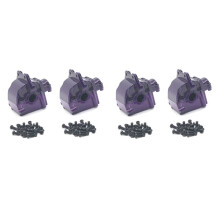 Metal Differential Gearbox Housing Cover for 144001 124019 124018 RC Car Upgrade Parts Accessories,4 Pcs