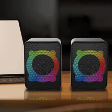 USB-desktopluidspreker met RGB-verlichting 3,94 x 2,56 x 2,36 inch