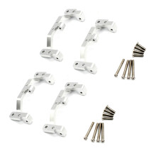2X Metal Pull Rod Base Bracket for MN D90 D91 D99S MN90 MN99S 1/12 RC Car Upgrade Parts,Silver