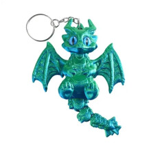 Chaveiro Camaleão e Dragão Voador Impresso em 3D (1 peça)