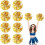 8 Μεταλλικά Cheer Pom Pom σε Στυλ Δαχτυλιδιού 30cm 1