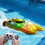 Mini barco RC 2.4G com luzes LED e acrobacias de 360, USB 2