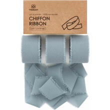 Cinta de gasa azul empolvado de 25 mm x 21 yardas (3 rollos)
