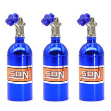 3X Metal Simulated NOS Nitrogen Bottle for 1/10 RC Crawler Car TRX4 Bronco RC4WD D90 D110 Axial Scx10 90046