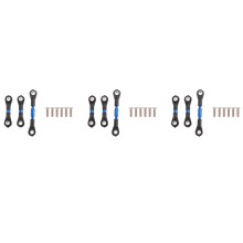 9 Pièces Tige de Direction en Métal Biellette de Liaison pour TT-01 TT01 1/10 RC Voiture Mise à Niveau Pièces Accessoires, Bleu