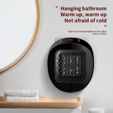 Keramik-Steckdosenheizung 600 W mit Thermostat, Zeitschaltuhr und Fernbedienung