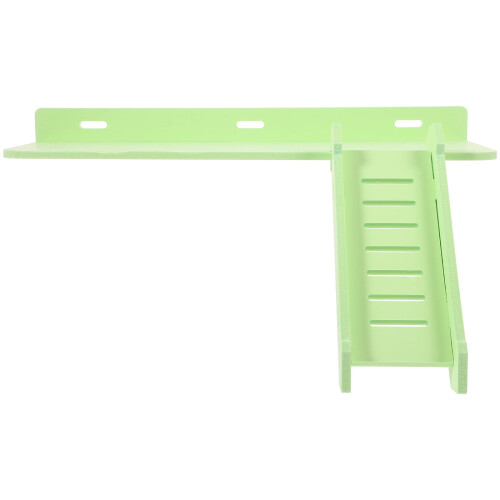 PVC hörcsögplatform rámpával – világoszöld, 31,5x13x