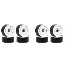 8Szt Metal 1.9 Beadlock Wheel Rim Hub dla 1/10 RC Crawler Car Axial SCX10 90046 TRX4 RC4WD D90 Redcat, White