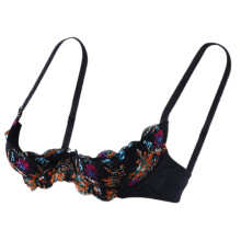 Reggiseno balconcino da donna in pizzo, coppa 1/4 imbottita push-up, bralette con ferretto, reggiseno a scollatura bassa, reggiseno sexy, lingerie,