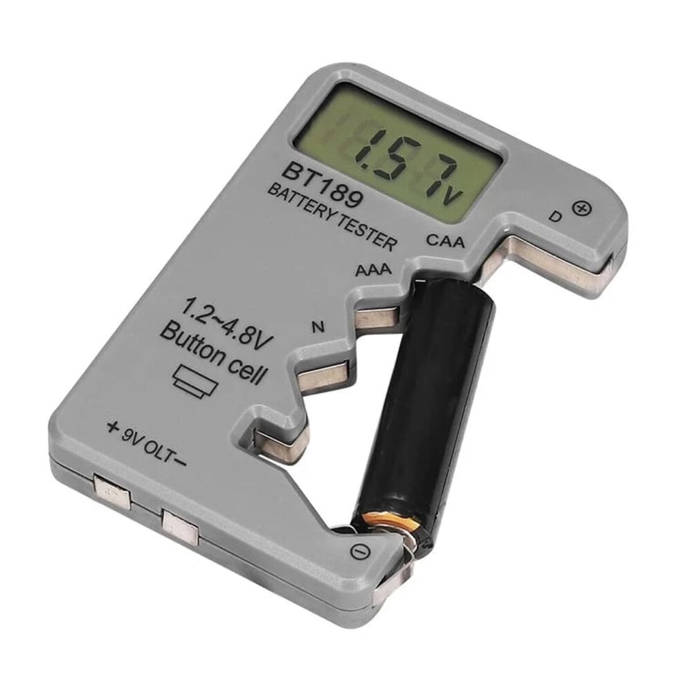Digital Battery Tester For Aa, Aaa, C, D, 9V & 6F22 9058772214256