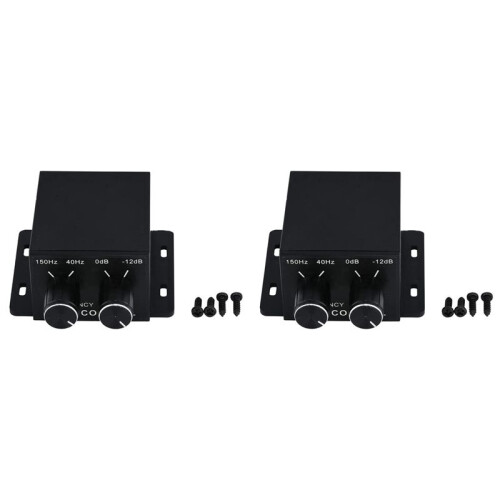 2X Auto Audio Regelaar Versterkers Bass Subwoofer Stereo Equalizer Controller 4 RCA 1