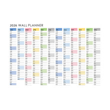 Calendário de parede 2026, formato horizontal, 120 x 42 cm (47,24 x 16,53 polegadas)