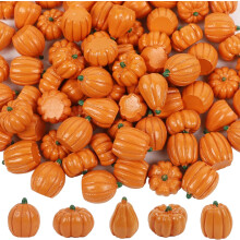 80Mini żywiczne dynie w kolorze pomarańczowym, dekoracja jesienna