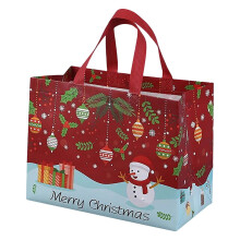 Borsa regalo natalizia – Borsa riutilizzabile in tessuto non tessuto con manici