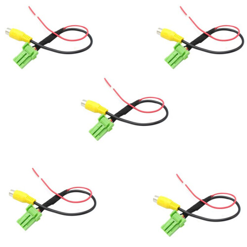 5X Car Rear View Camera RCA Video Reverse Camera Convert Cable Adapter for  Vitara Swift Sx4