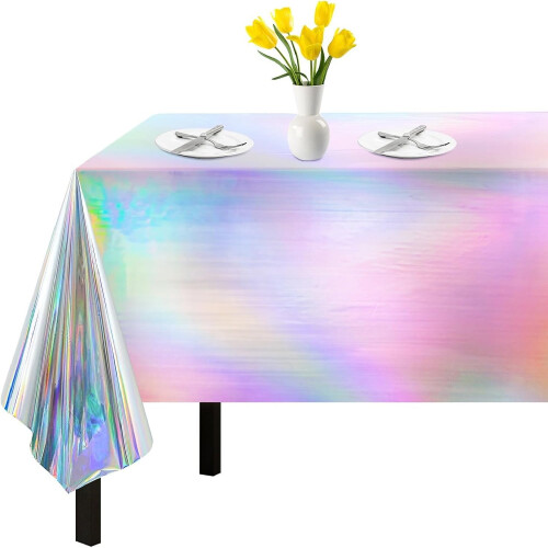 Iriserende engangsdug 135 x 280 cm