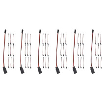 60 PièCes SéRies 150Mm Servo CâBle D'Extension JR CâBle 3 Broches Mâle à Femelle pour Voiture RC