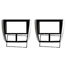 2X Double Din Autoradio Fascia pour  Forester 2008-2012 Impreza 2007-2012 Radio StéRéO Dash Installation Garniture Kit Cadre Cadre Lunette