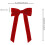 Laços de Natal de Veludo Vermelho 8,5 x 4,1 polegadas 2
