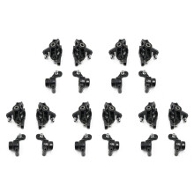 10X Knuckle de DireçãO C-Hub Carrier Conjunto de Suporte de Cubo Traseiro para 144001 144010 124016 124017 124019 RC Auto Peças