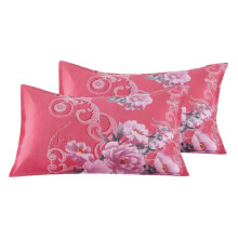 Blomsterpudebetræk Queen Size 19x31in 2-pak