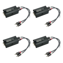 4X Ground Loop Audio Isolator Audio Noise Filter RCA Noise Suppressor Isolator Audio Signal Noise Reducer