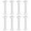 Romeinse zuil taartstandaard wit plastic 8 stuks 1