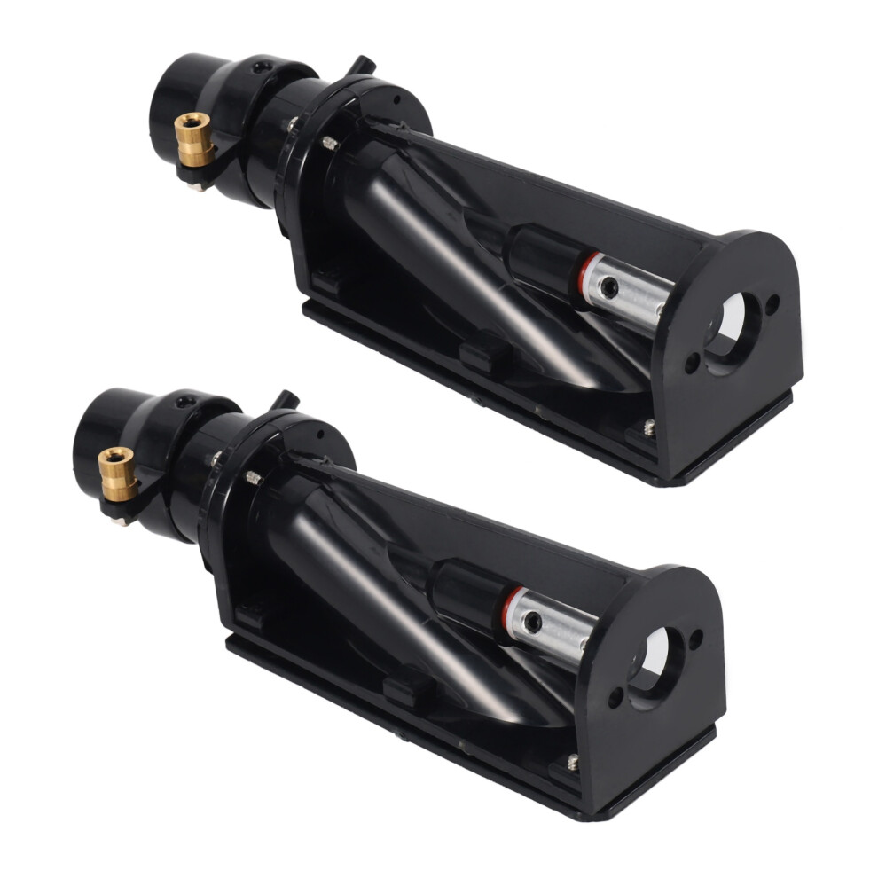 2X Spray Water Thruster For Rc Fishing-Boat Jet Pump Diy Toy Propellers With Coupling Shaft 16Mm- Black 6033970373236