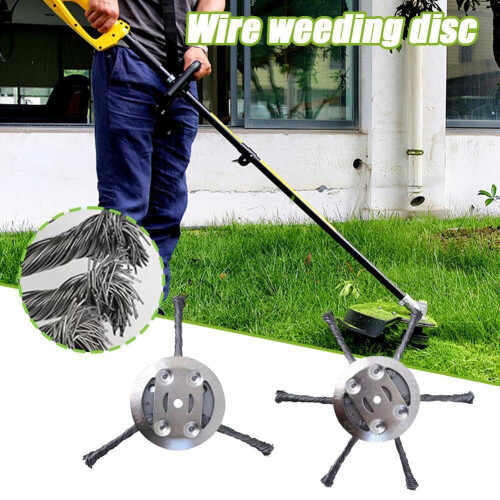 Cabeça de corte universal com fio de aço, cabeça de corte de grama de 6 polegadas com fio de aço, cabeça de corte com fio de aço para bandeja 2
