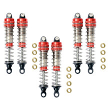 6Pcs Front Rear Fit for XLH 9115 S911 9116 S916 9125 1/10 1/12 RC Car Upgrade Accessories,Red
