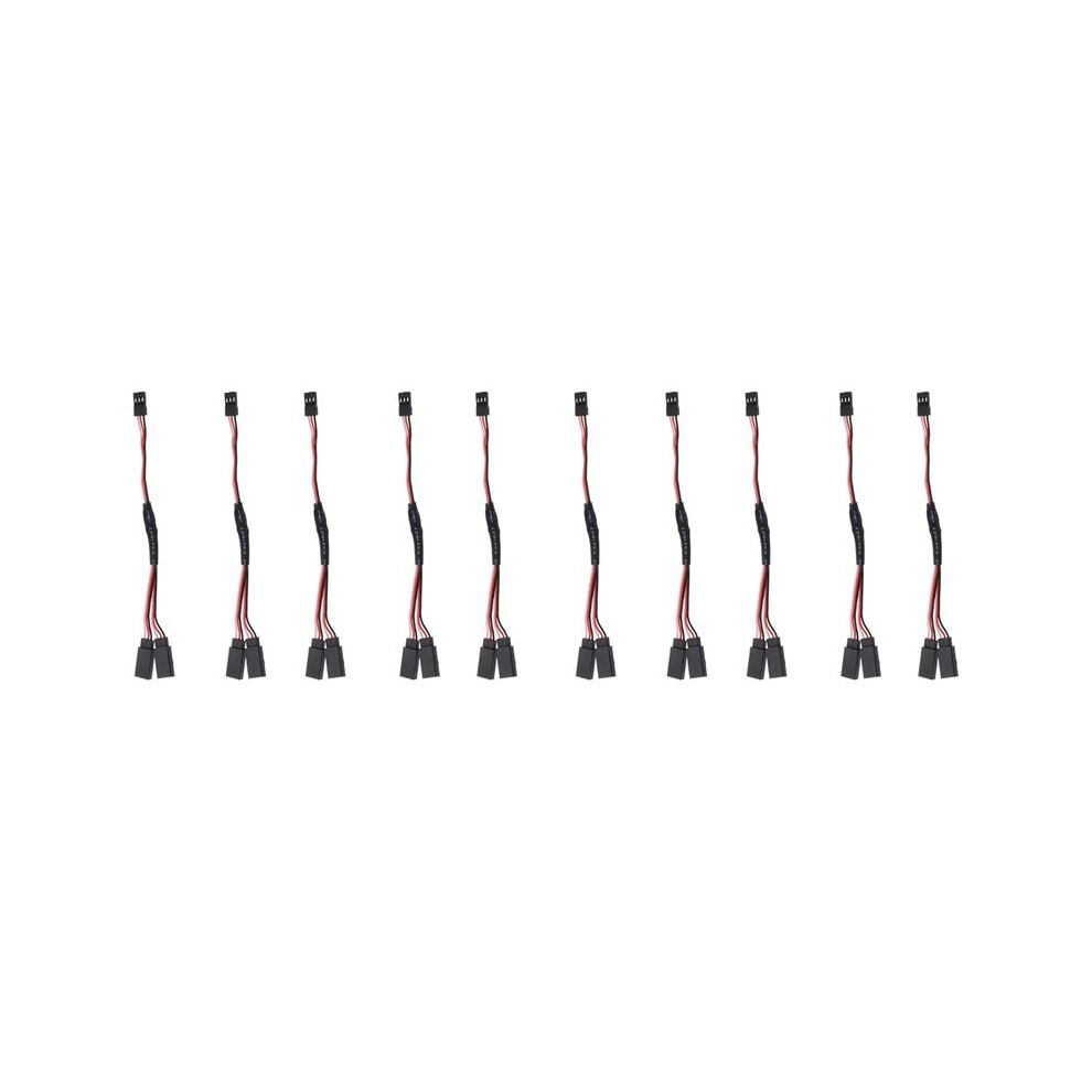 10Pcs/Lot Rc Servo Y Extension Cord Cable Lead Wire For Jr Futaba Rc Servo Rc Airplane Helicopter Car Diy, 15Cm 6034107103283