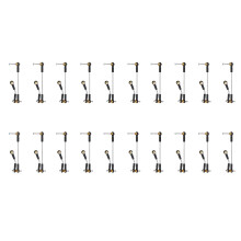 20 Set Steering Pull Rod Servo Rod Upgrade Parts for WPL B14 B24 B16 B36 C14 C24 C44 1/16 RC Car Accessories