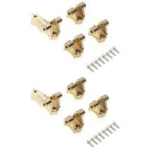 2set Brass Front Rear Axle Lower Shock Mount Suspension Stand for 1/10 RC Crawler Car TRX4 Upgrade Parts