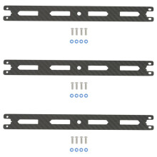 3X Carbon Fiber Second Floor Board Plate for TT02 TT02B TT-02 TT-02B 1/10 RC Car Upgrade Parts Accessories