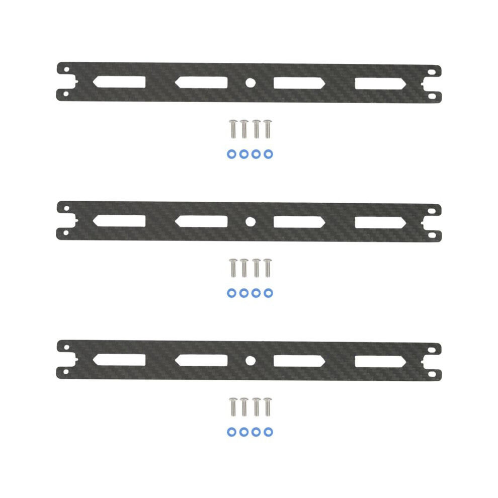 3X Carbon Fiber Second Floor Board Plate For Tt02 Tt02b Tt-02 Tt-02B 1/10 Rc Car Upgrade Parts Accessories 4713120605135
