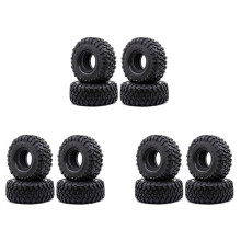 12PCS 118MM 1.9 Rubber Tires Tyres Wheel for 1/10 RC Crawler Car Axial SCX10 90046 AXI03007 TRX4 D90 CC01