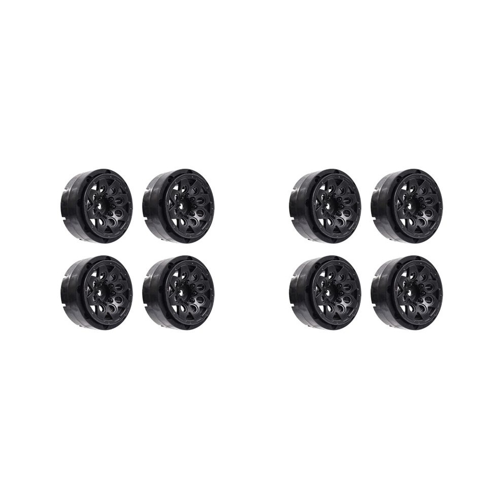 8Pcs Plastic Beadlock 1.9 Wheel Hub Rim For 1/10 Rc Crawler Axial Scx10 90046 Axi03007 Trx4 Rc4wd D90 6032407296575